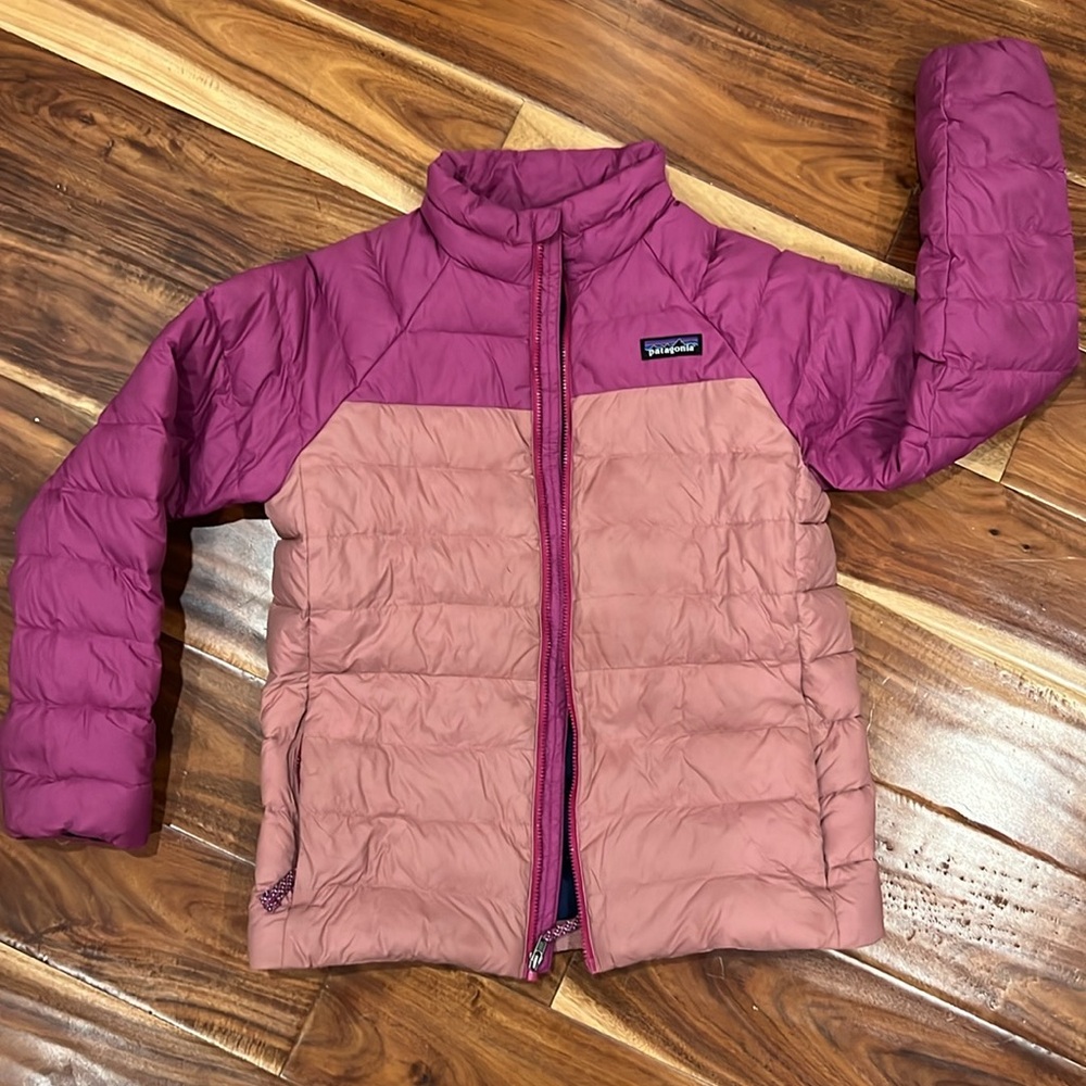 Patagonia Kid's Down Sweater Size Medium (10), Color Amaranth Pink